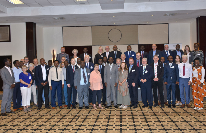Gruppenfoto der Teilnehmenden aus Rheinland-Pfalz und Ruanda